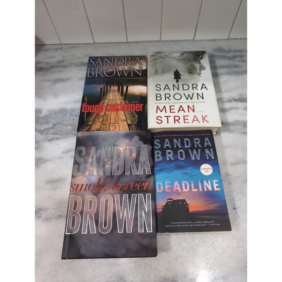 Sandra Brown Mixed Novel Bundle: Mean Streak, Smoke Screen, Deadline & Tough ... - Picture 2 of 12